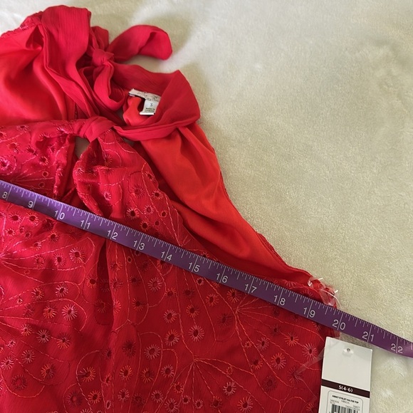 Sofia by Sofia Vergara Vibrant Red Halter Top NWT - Picture 8 of 8